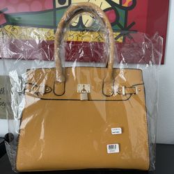 New Purse Handbag Yellow Bag