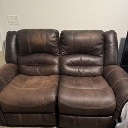 Leather Reclining Love Seats