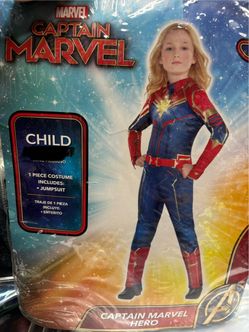 New, Girls Captain Marvel light up Superhero sizes Medium and Large available
