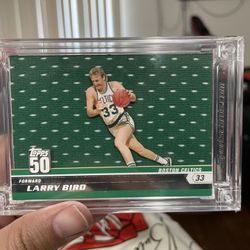 Larry Bird 38/50 Rare Giant Game Used Swatch