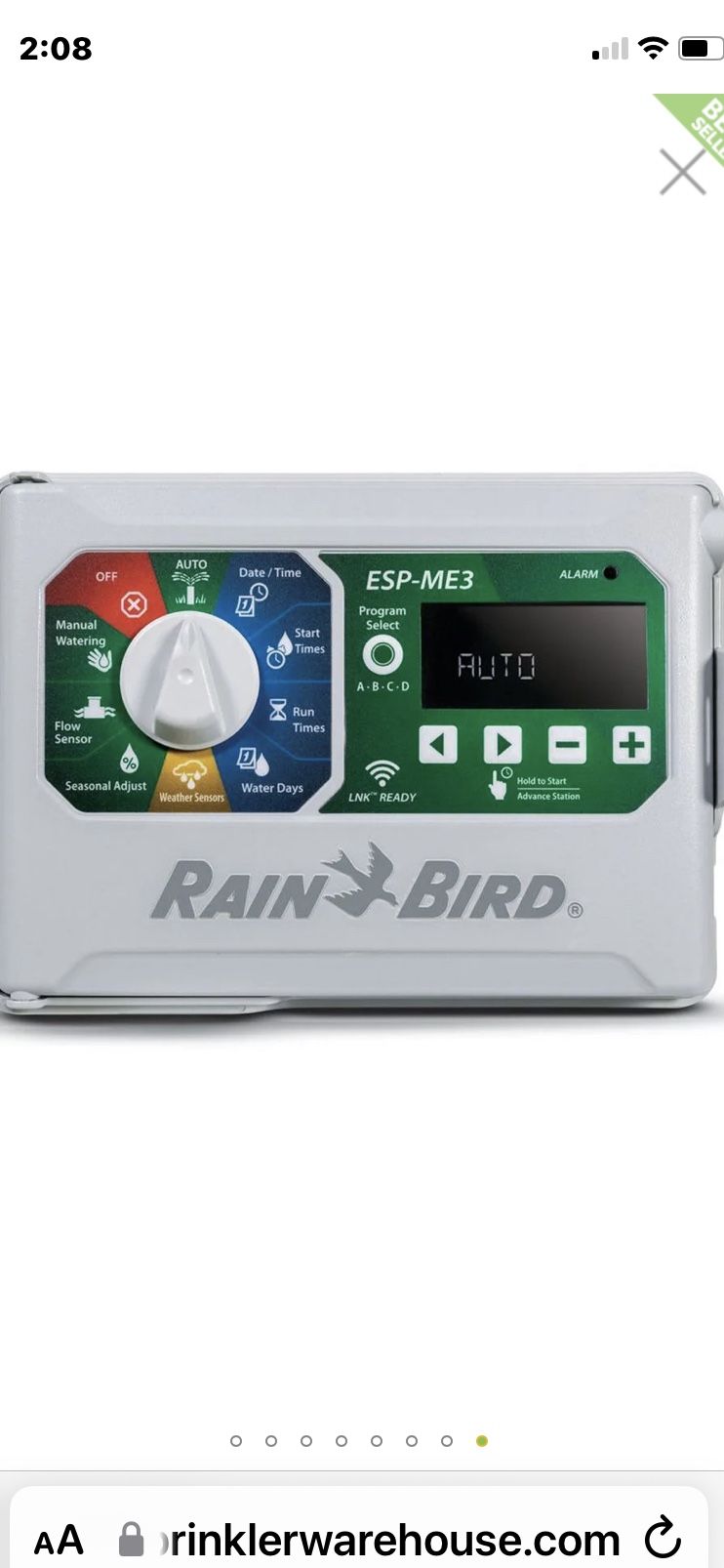 Rainbird Digital Controller And Rain sensors