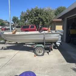 Western 12ft. Aluminum Fishing Boat With Trailer