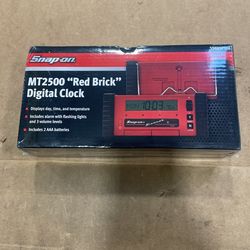 New Snap-On MT2500 Red Brick Digital Clock