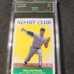 1991 Score No-Hit Club #701 Nolan Ryan EJE 9 MINT