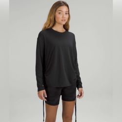 Lululemon Pima Cotton Side-Cinch Long Sleeve Shirt Size 10