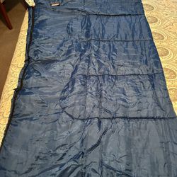 Coleman Poplar II Sleeping Bag – Blue/Flannel