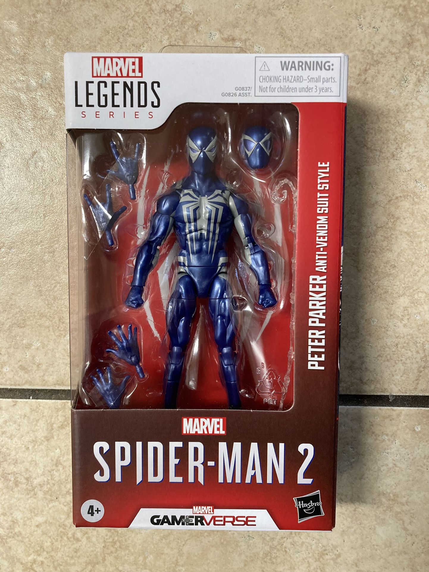 Marvel Legends Series Gamerverse Peter Parker Anti-Venom Suit Spiderman Figure