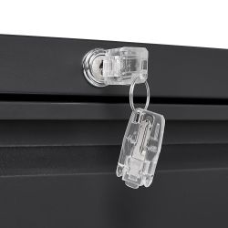 Filing Cabinet Lateral File Cabinet 3 Drawer, Blcak Locking Metal File Cabinets Three Drawer, Office Filing Cabinet with Lock Drawers for Home Office/