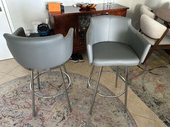 Bar Stools with Chrome legs