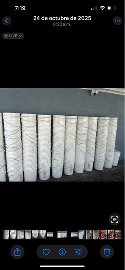 Cubetas de 5 galones con tapaderas Limpias $3 each