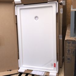 60” X 36” Shower Base Right Drain in White