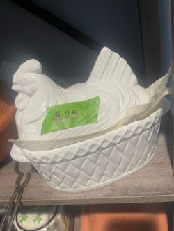 Ceramic chicken loaf pan