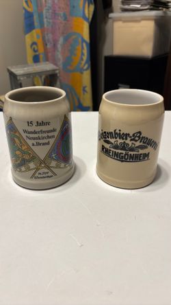 Vintage ceramic beer steins 12 for both