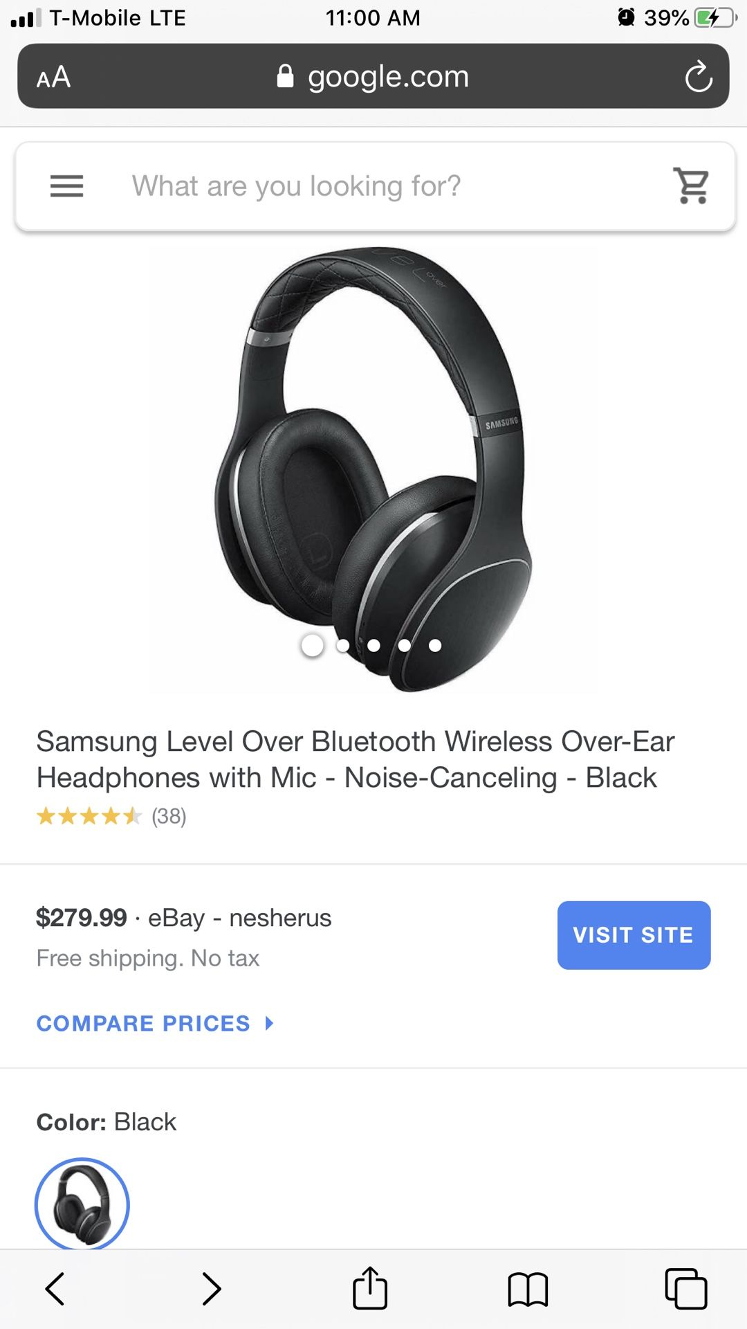Samsung Noise cancellation headphones