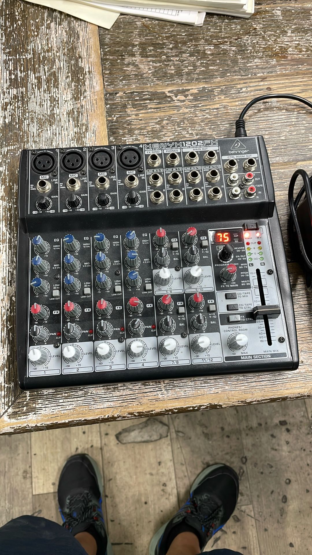 Behringer Xenyx 1202FX Mixer W/ Power Adapter $120