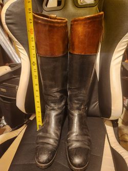 Vintage Dack's Civil & Military Toronto Two-Tone Riding Boots - Florsheim Heel