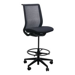 STEELCASE THINK Drafting Stool without arms, 3D knit back (Good condition) PICK IP IN CORNELIUS