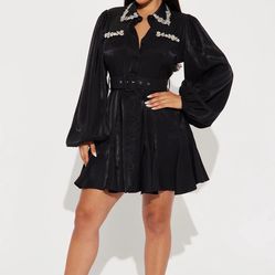 Fashion Nova Black Mini Dress / Vestido Negro Fashion Nova