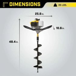 CHAMPION GAS 8"IN AUGER NEW