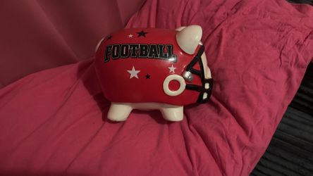Ceramic piggy bank/ football