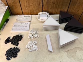 Large Nanoleaf Mini Triangles Bundle - 19 Panels (Black & White)