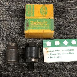 GREENLEE 730 Radio Chassis Punch And 868 Screw Anchor Expander. See Pictures. $60.00 For Both. 