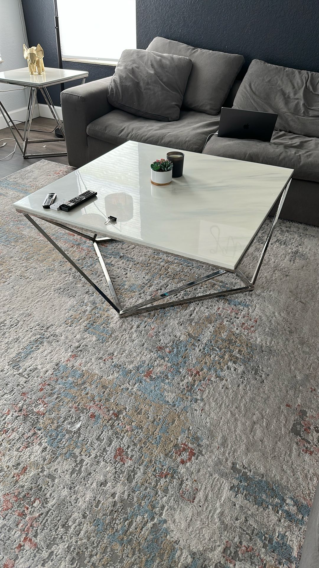 Matching Coffee Table And Side Table