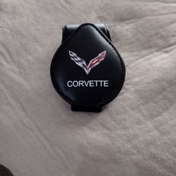 Black Leather Corvette Sunglass Holder 
