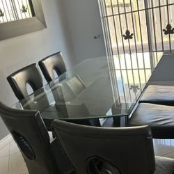 6 chairs dining table set