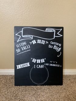 Milestone chalk board