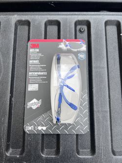 NEW 3M Scotchgard Protector Black/Blue Anti-Fog Eyewear w/Clear Lens **$10 Each**