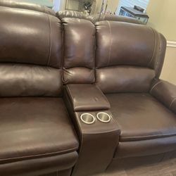 Leather Sectional