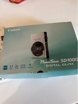 Canon power shot SD 1000 digital ELPH, 7.1 megapixels 3X zoom