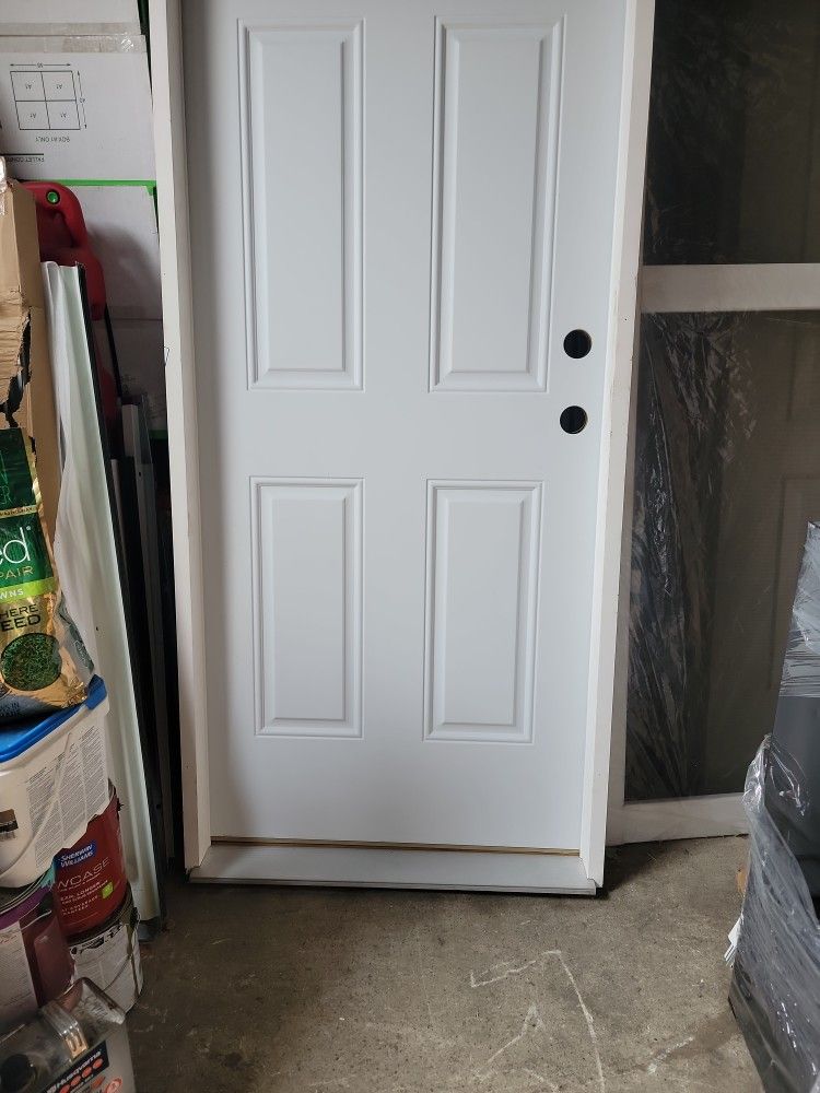 Exterior Door 32x80in Stainless Steel