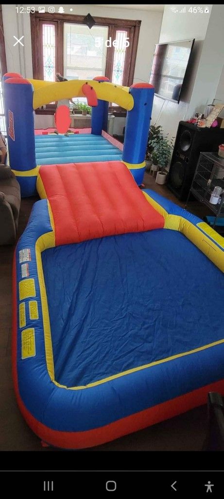 Jump House With A Pool