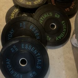 Rubber Plates And Olympic Barbell