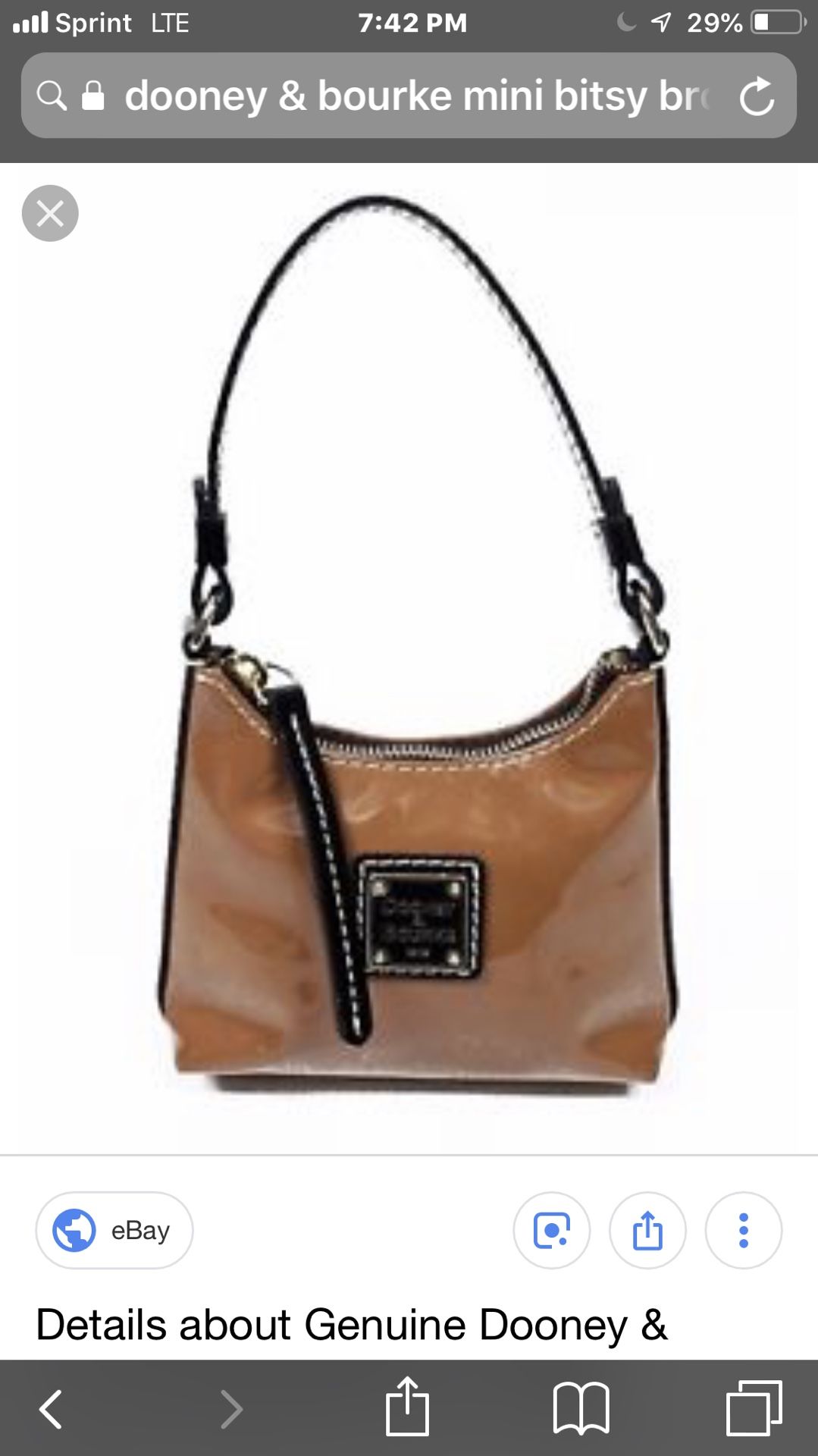 Mini Dooney & Burke mini bisty bag