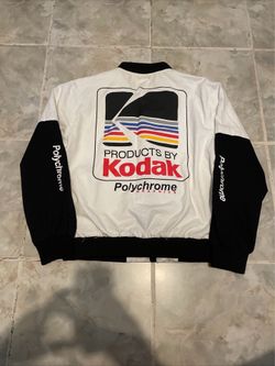 Vintage Japan 80s 90s Kodak Film Polychrome Graphics Bomber Jacket SZ Small