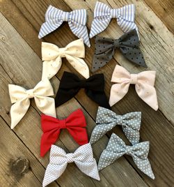 Handmade baby bows