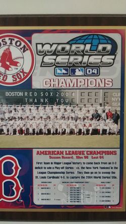 Boston Red Sox memorabilia 2004