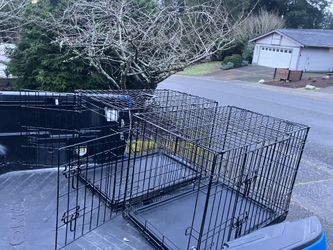 Medium Dog Kennel Crate Collapsible like New 30” L by 19” W 21”H $35 Each 