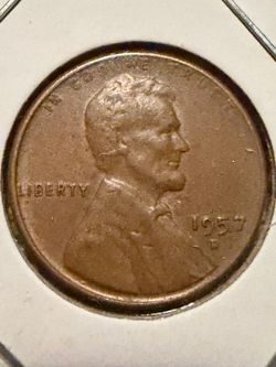 1957 d wheat penny