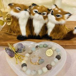 Semi Precious Stone Bracelet ❤️💙💚💗🤍🤎🖤🌙✨