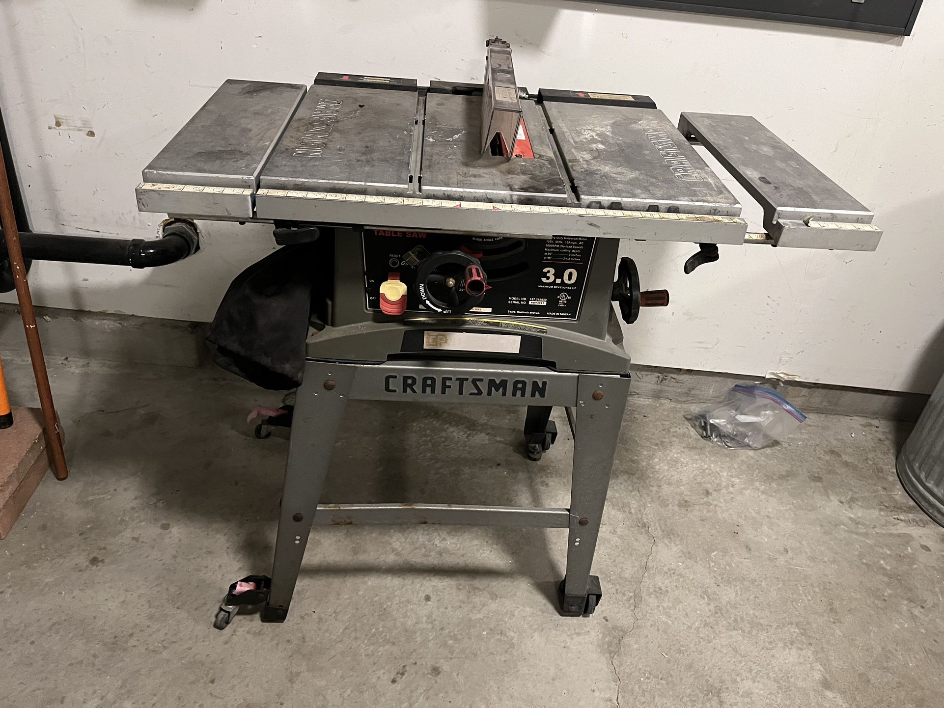 Craftsman Table Saw 10in 3.0