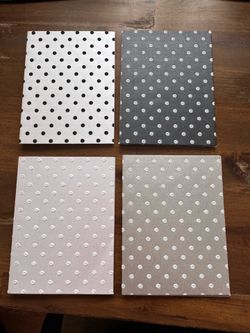 Set of 4 Polka Dot Blank Greeting Cards (20 Cards with envelopes