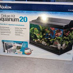 Brand New in the box Aqueon 20 gallon starter kit fish tank Aquarium 