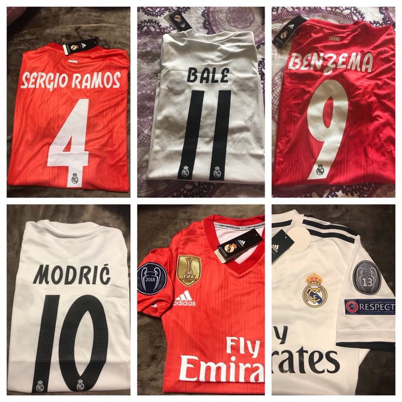 Adidas Real Madrid Home and 3third CL Men’s Jersey sale