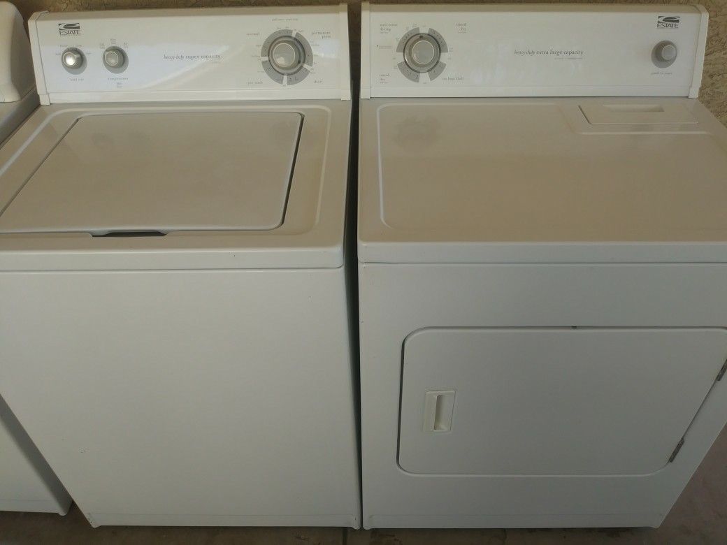 Warranty * Estate by whirlpool washer and electric dryer