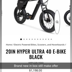 Hyper ultra 40 electric bike