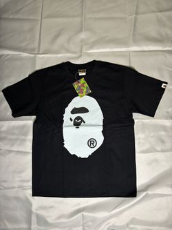 bape black and white tee